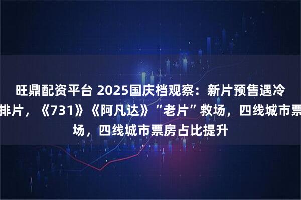 旺鼎配资平台 2025国庆档观察：新片预售遇冷倒逼影院改排片，《731》《阿凡达》“老片”救场，四线城市票房占比提升